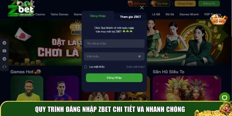 dang nhap zbet 2 Quy trình đăng nhập Zbet chi tiết và nhanh chóng