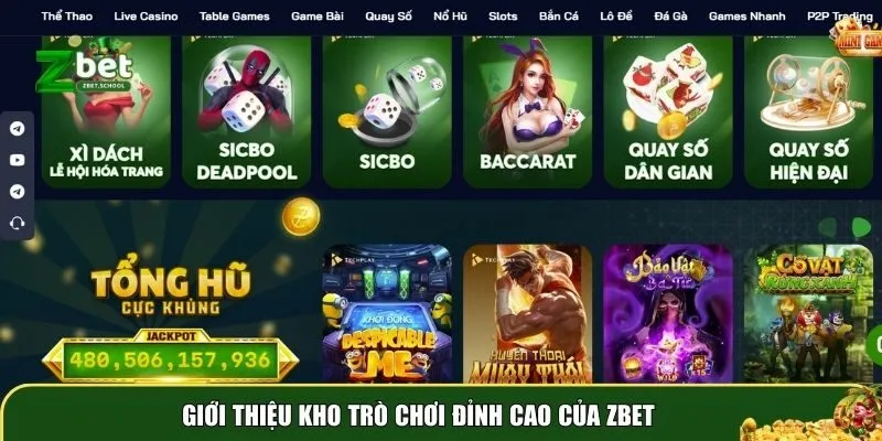 gioi thieu zbet 2 Giới thiệu kho trò chơi đỉnh cao của Zbet