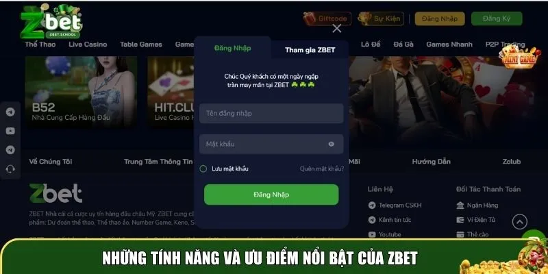 gioi thieu zbet 3 Những tính năng và ưu điểm nổi bật của Zbet